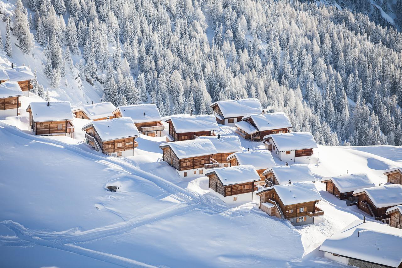 Bergquell Haus D Apartman Blatten bei Naters Kültér fotó